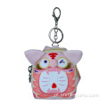 Mei Yi Arts Fleece Wacat e Tiger Mini fone de ouvido e bolsa para chaves